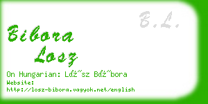 bibora losz business card